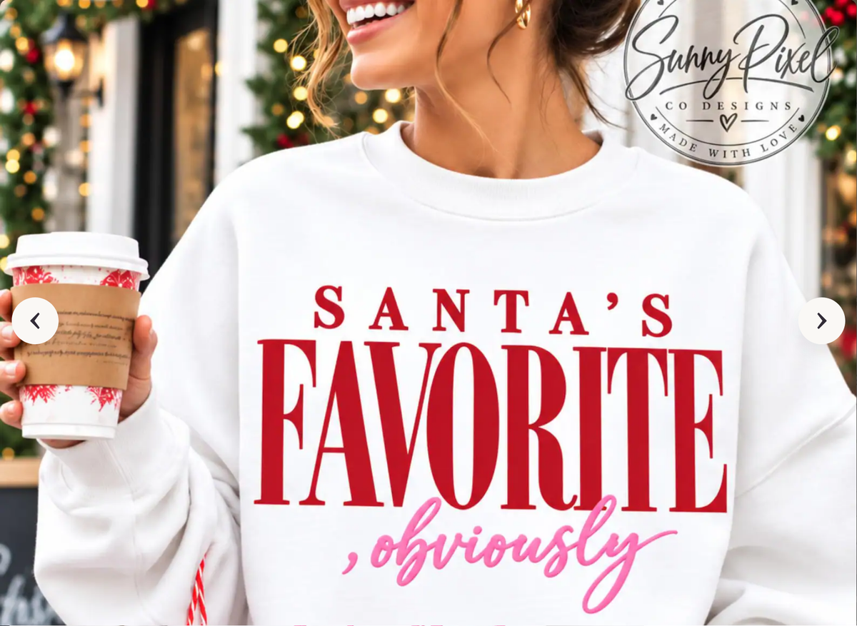 Santa’s Favorite Christmas Sweatshirt-1