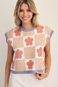 ee:some flowered checkered short sleeve