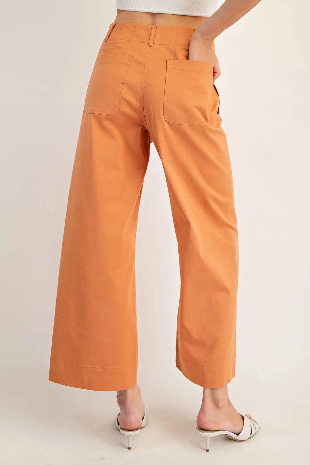 ee:some Orange Wide Leg Jeans