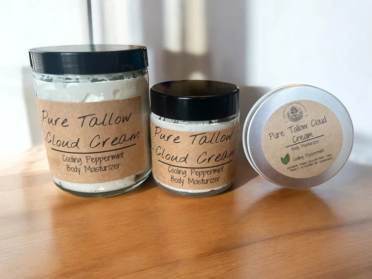 Pure Tallow Cloud Cream Cooling Peppermint
