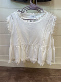 ee:some White short sleeve lace sleeves