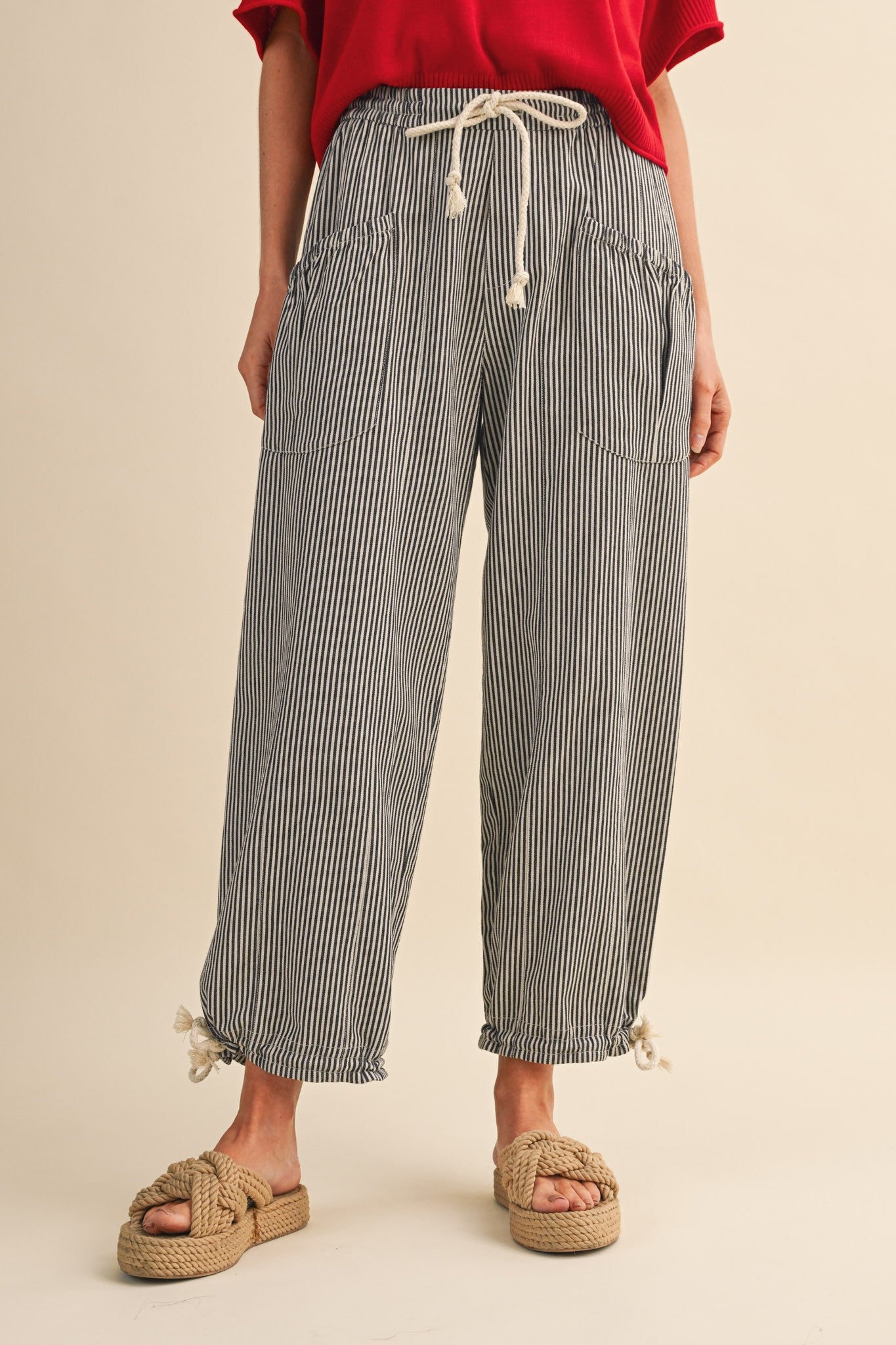 Striped Parachute Pants