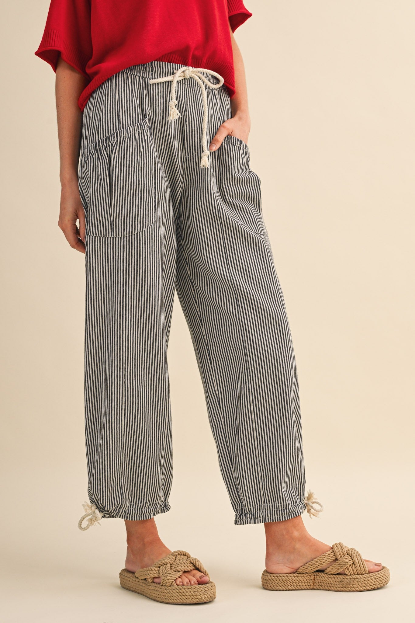 Striped Parachute Pants