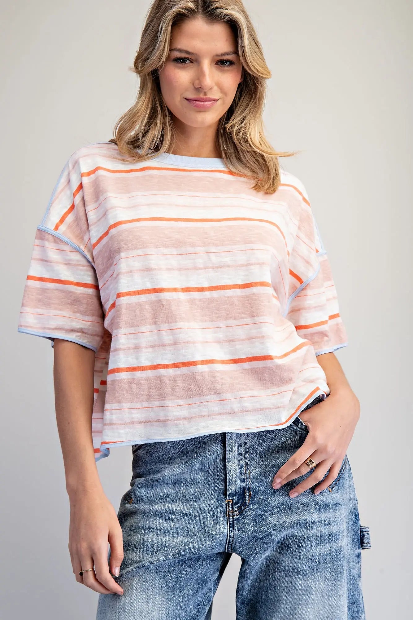 Striped Boxy T-Shirt