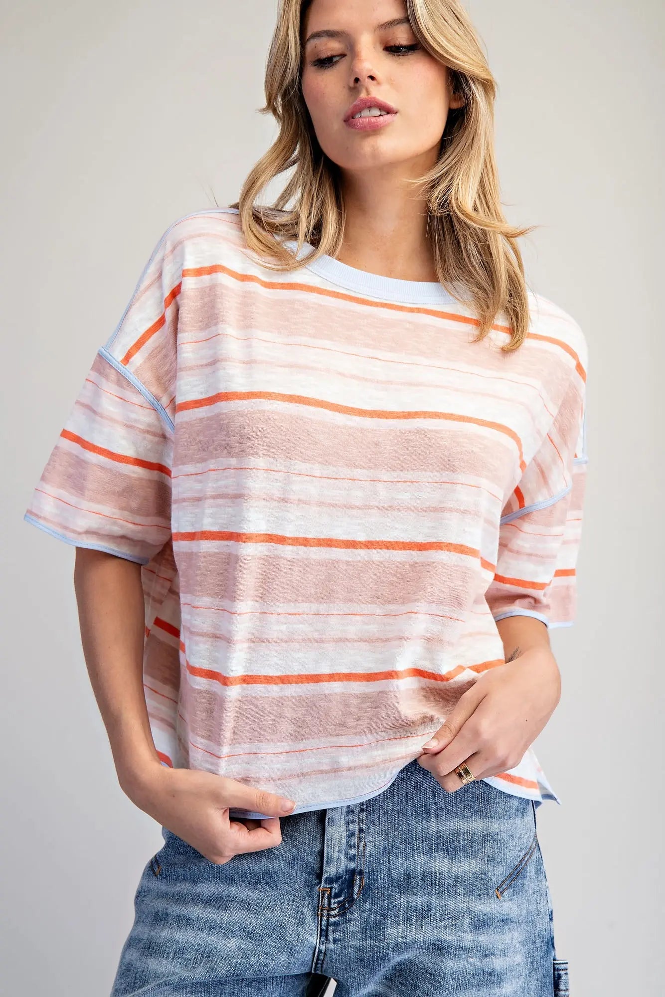 Striped Boxy T-Shirt