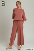 SPACEKNIT Wide Leg Pants