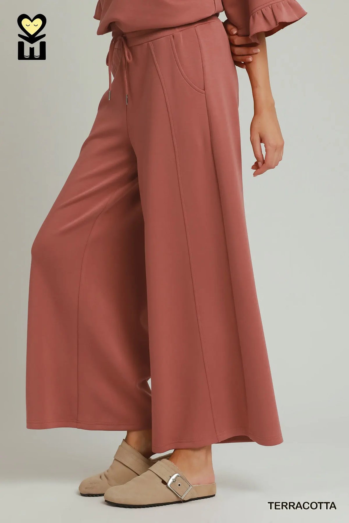 SPACEKNIT Wide Leg Pants