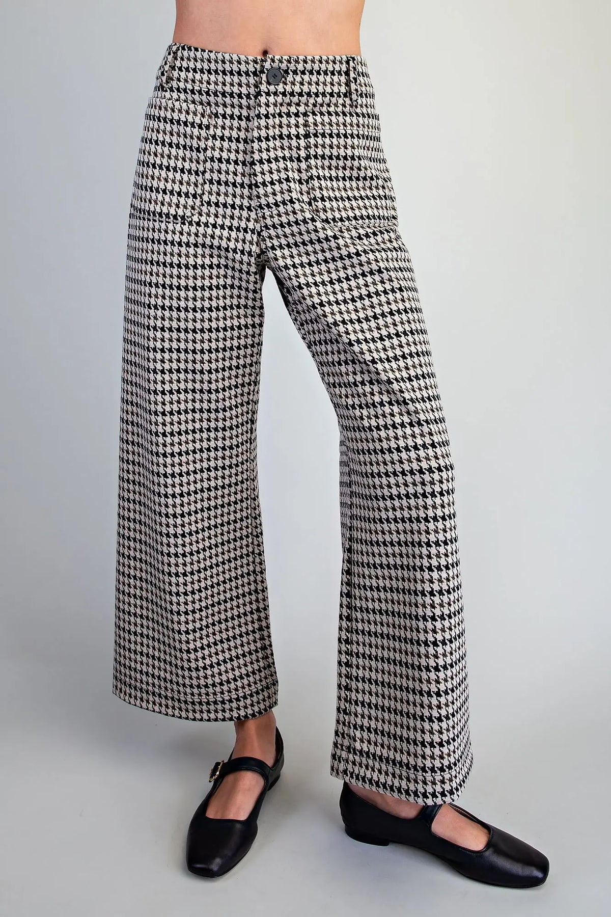 Houndstooth Printed Pants