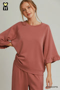 SPACEKNIT 3/4 Raglan Sleeve Top
