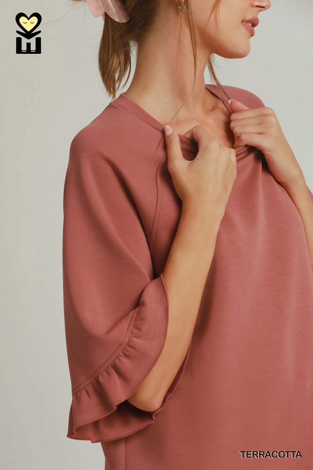 SPACEKNIT 3/4 Raglan Sleeve Top