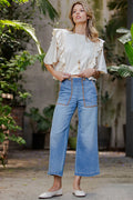 Whipstitch Pocket Cropped Pants ✨