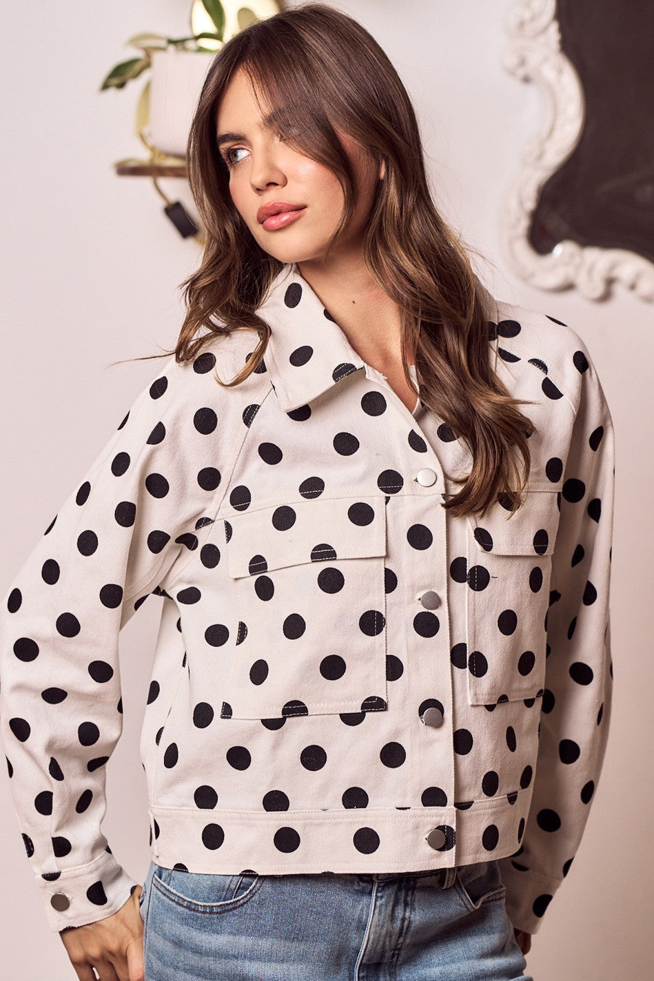 Dotted Charm Polka Dream Jacket-1