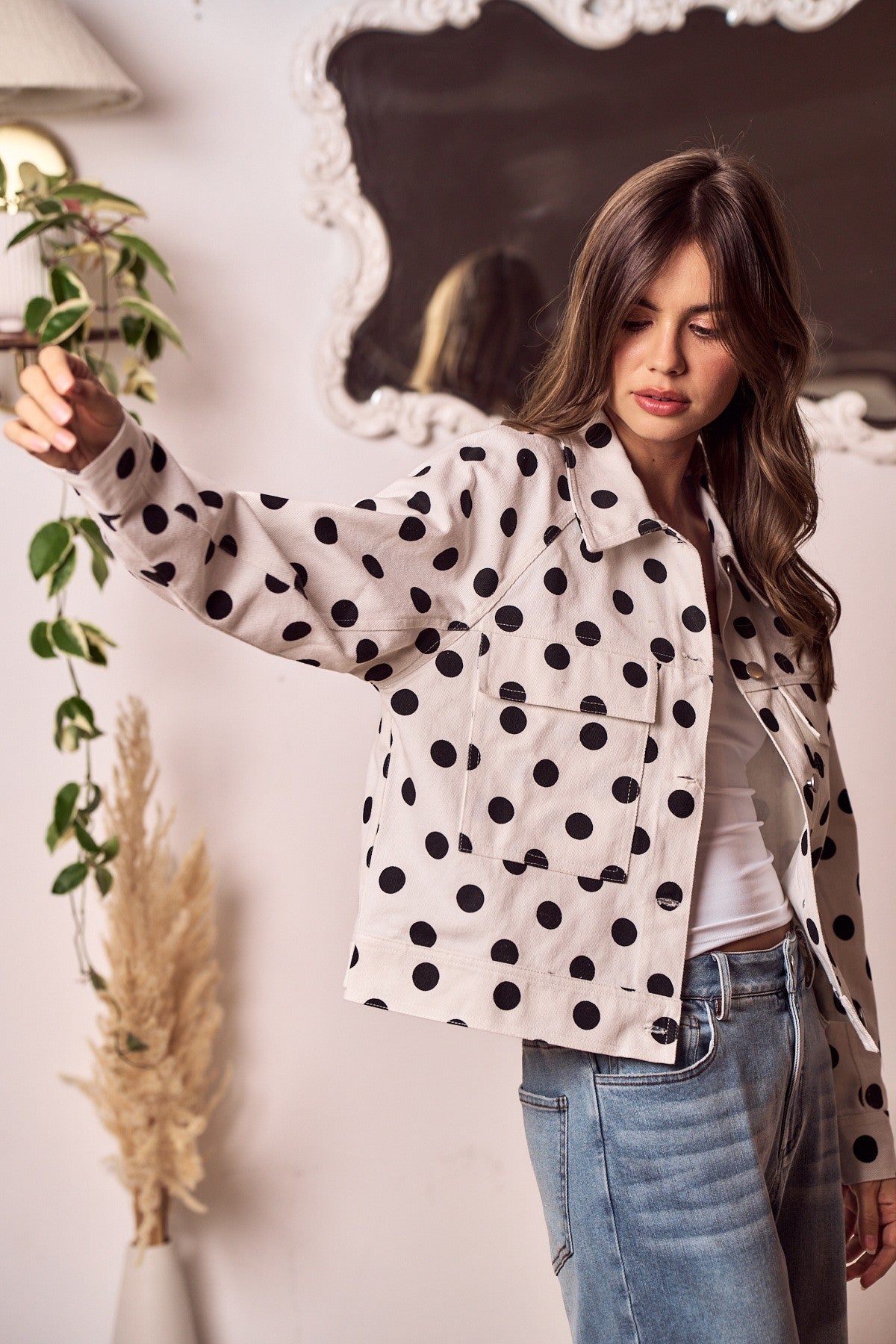 Dotted Charm Polka Dream Jacket-3