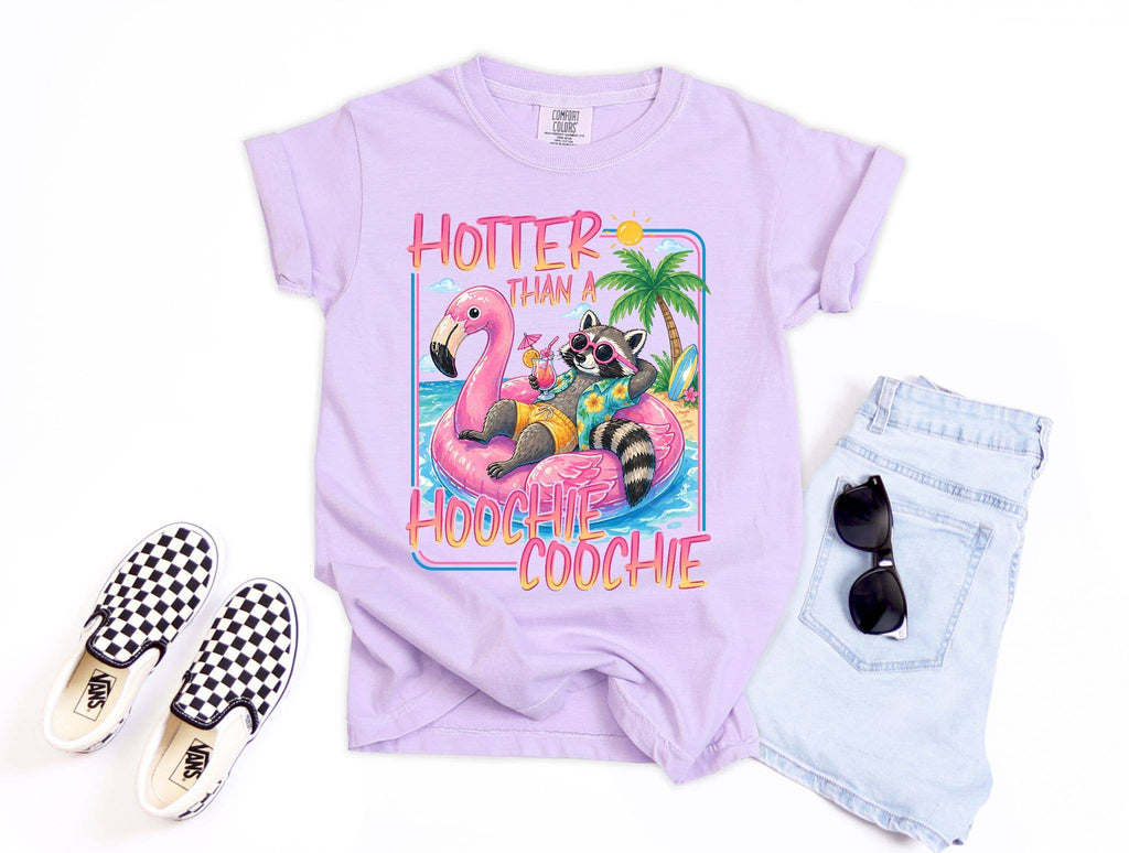 Hotter Than A  (Flamingo/Raccon) Graphic Tee