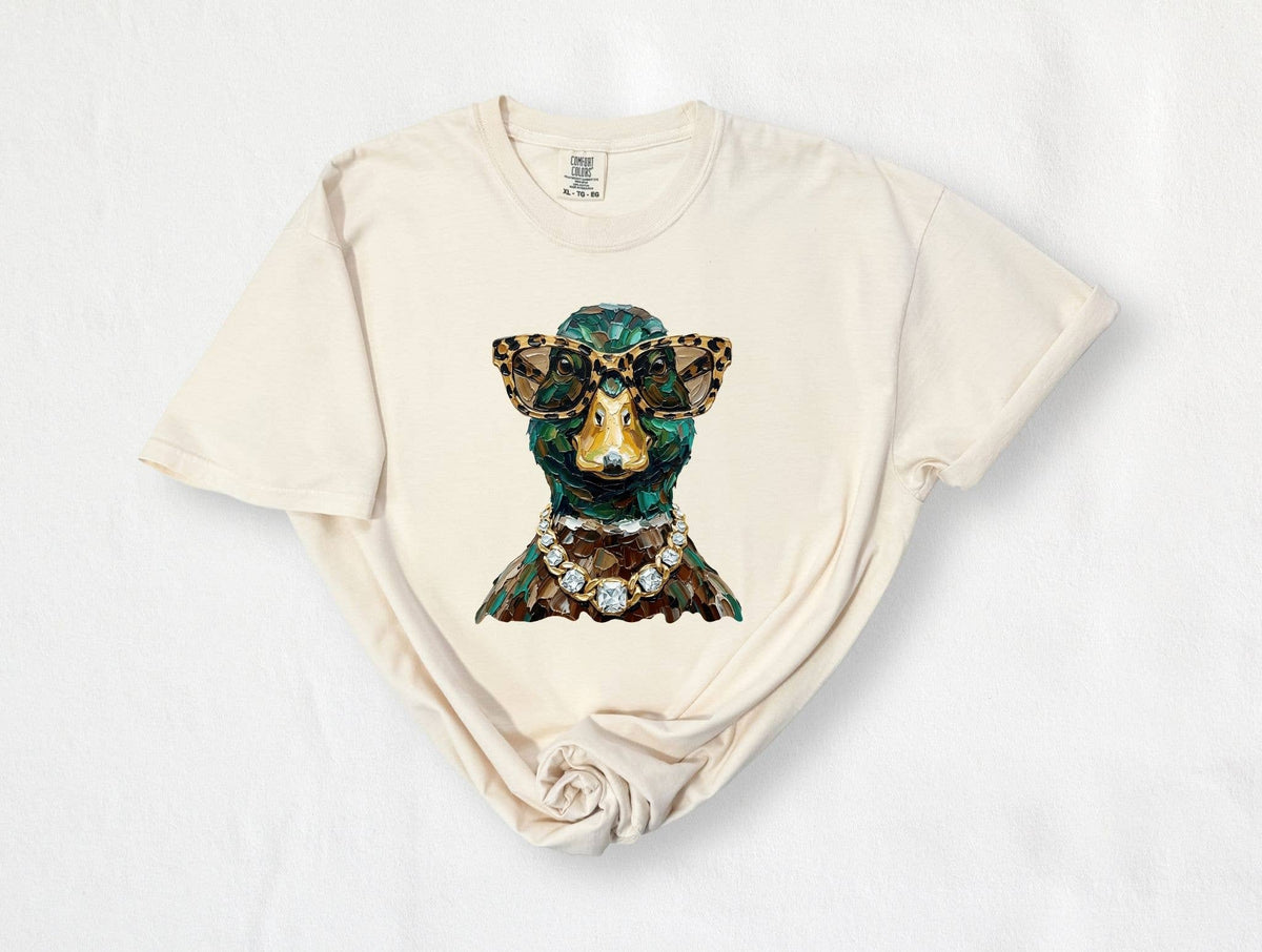 Glam Mallard Duck Graphic Tee-2