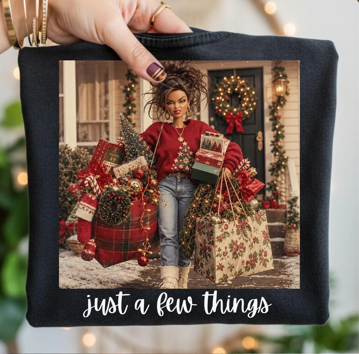 Just a Few Things Christmas Tee-1