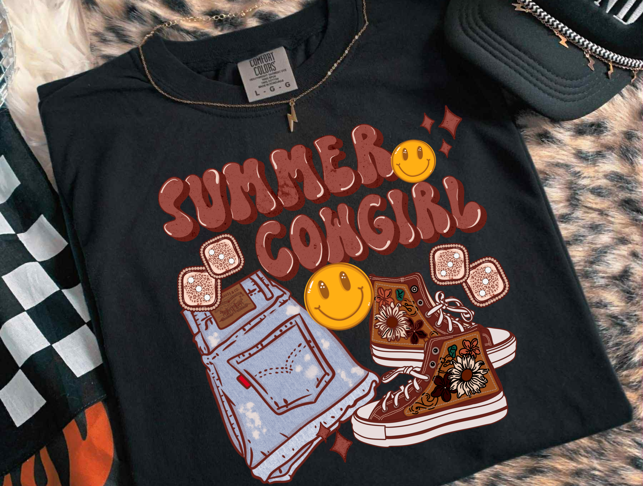 Summer Cowgirl Graphic Tee