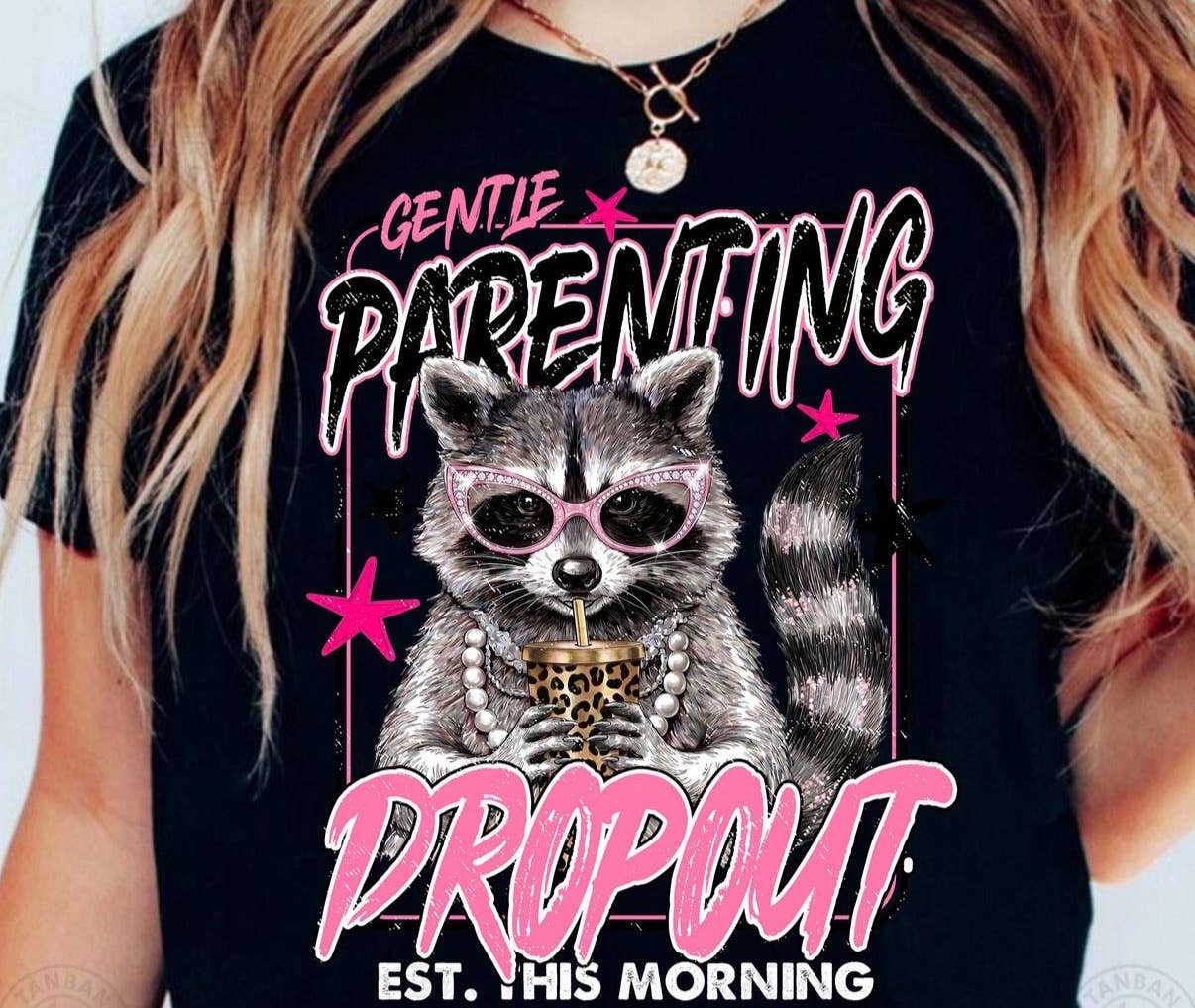Gentle Parenting Drop Out Tee Black