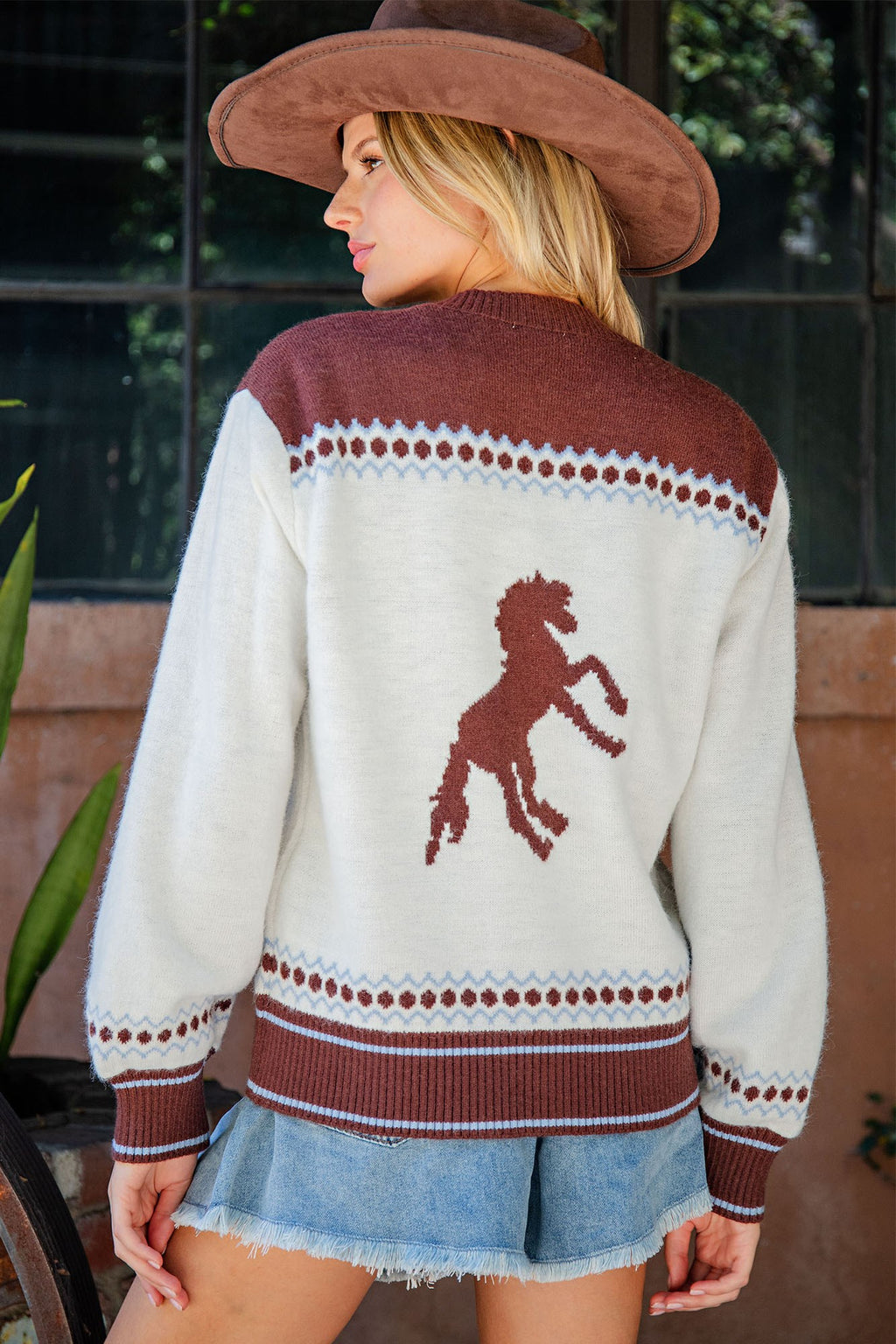 Equestrian Button Down Cardigan